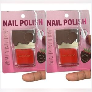 Beauty intuition 2 Red Nail Polish - Strawberry Chocolate Cap